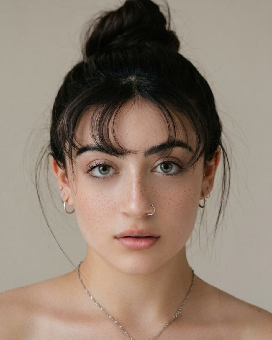Same portrait after AI natural colorization with Portrait skin preset